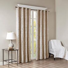 Load image into Gallery viewer, Mirage Knitted Jacquard Blackout Window Panel (50x108)- Champagne SS40-0015 By Olliix
