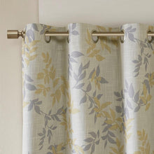 Load image into Gallery viewer, Julie Printed Botanical Blackout Window Panel (50x95) - Yellow SS40-0023 By Olliix
