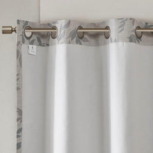 Load image into Gallery viewer, Julie Printed Botanical Blackout Window Panel (50x95) - Aqua SS40-0025 By Olliix
