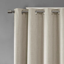 Load image into Gallery viewer, Maya Printed Heathered Blackout Window Panel (50x84) - Taupe SS40-0032 By Olliix
