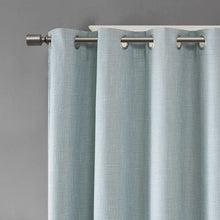 Load image into Gallery viewer, Maya Printed Heathered Blackout Window Panel (50x54) - Aqua SS40-0034 By Olliix
