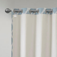 Load image into Gallery viewer, Blakesly Printed Ikat Blackout Window Panel (50x95) - Aqua SS40-0070 By Olliix
