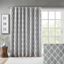 Load image into Gallery viewer, Sunsmart Blakesly Printed Ikat Blackout Patio Curtain - 100X84" SS40-0111
