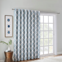 Load image into Gallery viewer, Sunsmart Blakesly Printed Ikat Blackout Patio Curtain - 100X84&quot; SS40-0112
