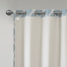 Load image into Gallery viewer, Sunsmart Blakesly Printed Ikat Blackout Patio Curtain - 100X84&quot; SS40-0112
