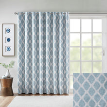Load image into Gallery viewer, Sunsmart Blakesly Printed Ikat Blackout Patio Curtain - 100X84&quot; SS40-0112
