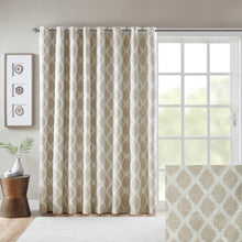 Load image into Gallery viewer, Sunsmart Blakesly Printed Ikat Blackout Patio Curtain - 100X84" SS40-0113
