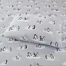 Load image into Gallery viewer, True North By Sleep Philosophy Cozy Flannel 100% Cotton Flannel Printed Sheet Set - Full TN20-0367
