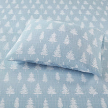 Load image into Gallery viewer, True North By Sleep Philosophy Cozy Flannel 100% Cotton Flannel Printed Sheet Set - Queen TN20-0386
