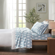 Load image into Gallery viewer, True North By Sleep Philosophy Cozy Flannel 100% Cotton Flannel Printed Sheet Set - Queen TN20-0386
