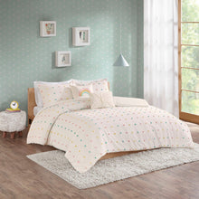 Load image into Gallery viewer, Urban Habitat Kids Callie Cotton Jacquard Pom Pom Comforter Set - Full/Queen UHK10-0091
