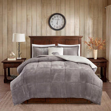 Load image into Gallery viewer, Woolrich Plush To Sherpa Down Alternative Comforter Set -King WR10-2063 By Olliix
