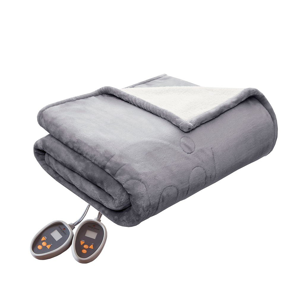 Woolrich Heated Plush To Berber Blanket - Queen WR54-1741 By Olliix