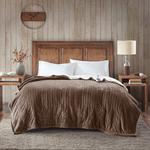 Load image into Gallery viewer, Woolrich Heated Plush To Berber Blanket - Twin WR54-1751 By Olliix
