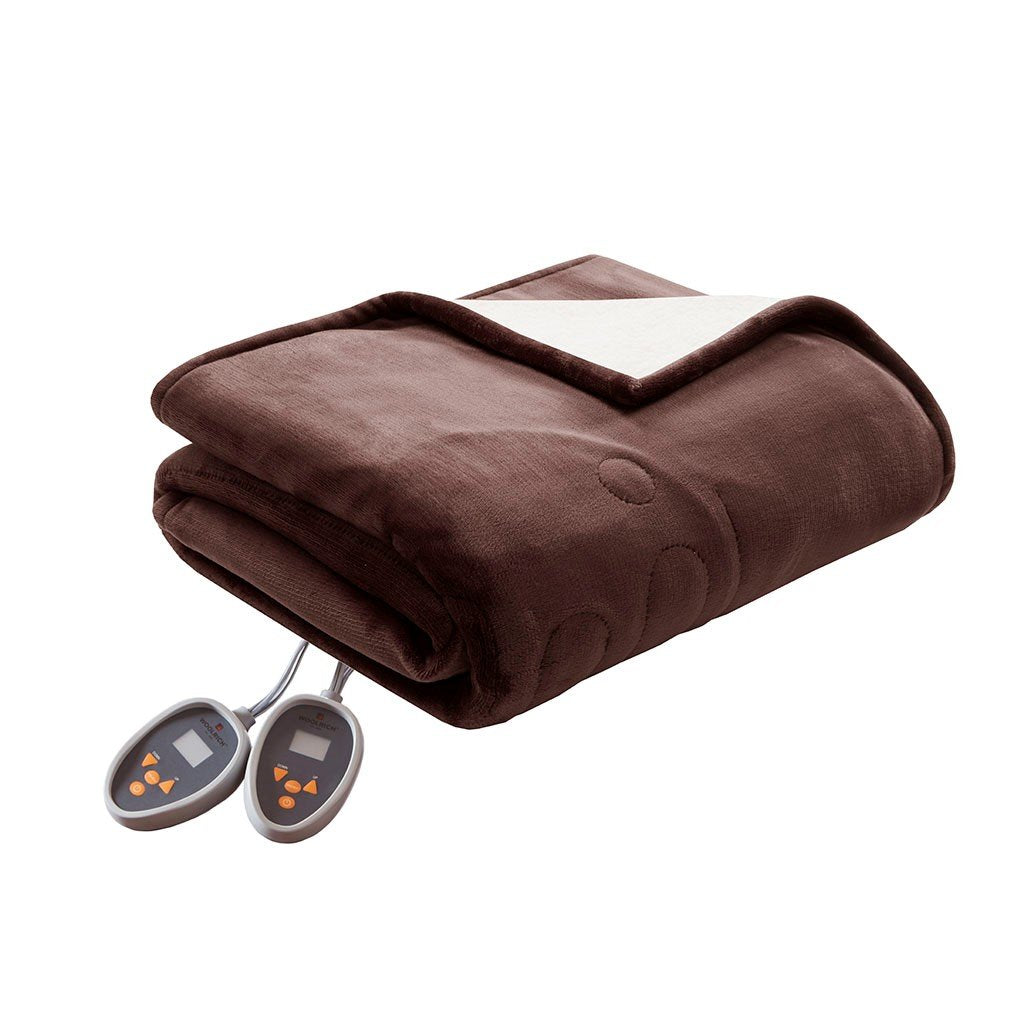 Woolrich Heated Plush To Berber Blanket - Full WR54-1752 By Olliix