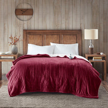 Load image into Gallery viewer, Woolrich Heated Plush To Berber Blanket - Queen WR54-1757 By Olliix
