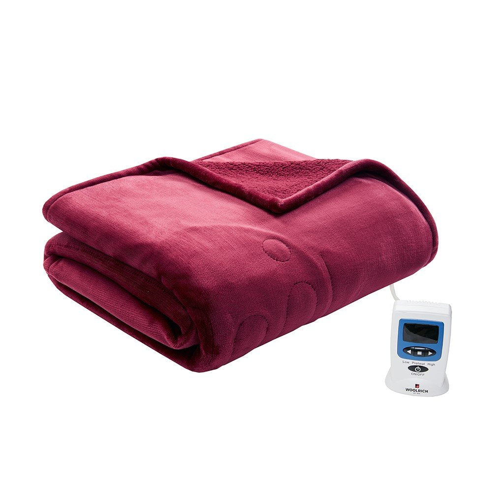 Woolrich Heated Plush To Berber Blanket - King WR54-1758 By Olliix