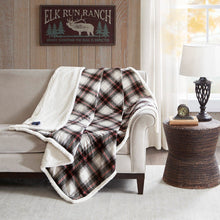 Load image into Gallery viewer, Woolrich Ridley Oversized Plaid Print Faux Mink To Berber Heated Throw - 60X70&quot; WR54-2388
