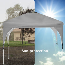 Load image into Gallery viewer, 10&#39; x 10&#39; Outdoor Pop-up Camping Canopy Tent with Roller Bag-Gray
