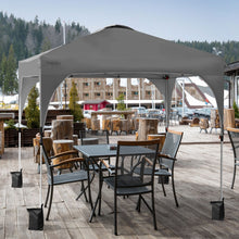 Load image into Gallery viewer, 10&#39; x 10&#39; Outdoor Pop-up Camping Canopy Tent with Roller Bag-Gray
