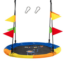 Load image into Gallery viewer, 40 Inch Flying Saucer Tree Swing with Hanging Straps Monkey-Yellow

