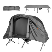 Load image into Gallery viewer, Cot Elevated Compact Tent Set with External Cover-Gray
