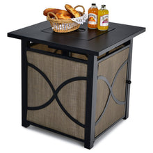 Load image into Gallery viewer, 25 Inch 40000 BTU Propane Fire Pit Table with Lid and Fire Glass
