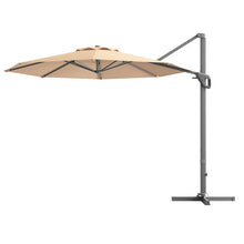 Load image into Gallery viewer, 11ft Patio Offset Umbrella with 360° Rotation and Tilt System-Beige
