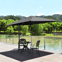 Load image into Gallery viewer, 10 x 10 Feet Patio Offset Cantilever Umbrella with Aluminum 360-degree Rotation Tilt-Gray

