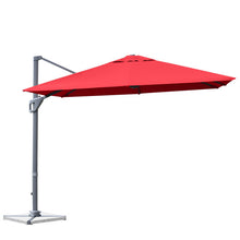Load image into Gallery viewer, 10 x 10 Feet Patio Offset Cantilever Umbrella with Aluminum 360-degree Rotation Tilt-Wine
