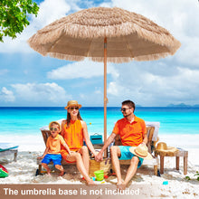 Load image into Gallery viewer, 7.2 Feet Patio Thatched Tiki Umbrella Hawaiian Hula Beach Umbrella
