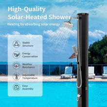 Load image into Gallery viewer, 7.2 Feet 9.3 Gallon Solar Heated Shower with Hand and Foot Tap
