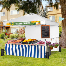 Load image into Gallery viewer, 10 x 10 Feet Foldable Commercial Pop-up Canopy with Roller Bag and Banner Strip-White

