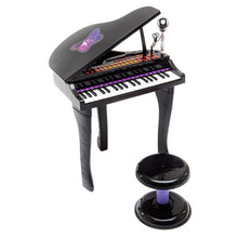 Load image into Gallery viewer, 37 Key Kids Mini Toy Grand Piano Electronic Keyboard-Black
