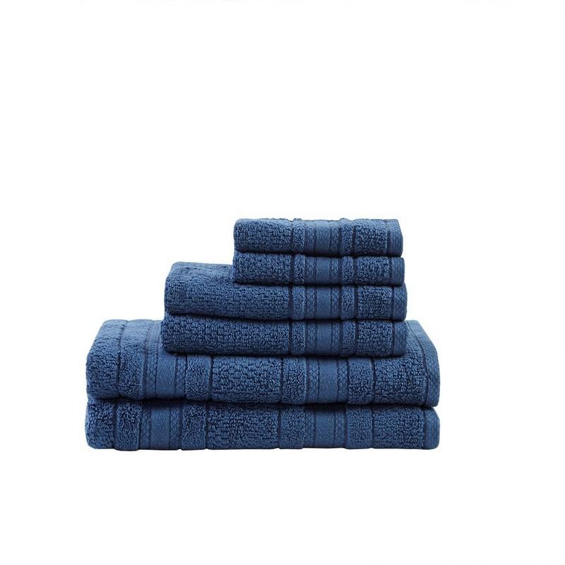 Madison Park Essentials Super Soft 6 Piece Cotton Towel Set Mpe73-667
