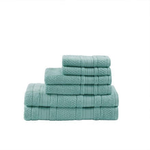 Load image into Gallery viewer, Madison Park Essentials Super Soft 6 Piece Cotton Towel Set Mpe73-668
