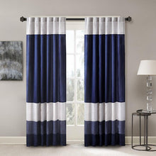 Load image into Gallery viewer, Madison Park Polyoni Pintuck Window Curtain -84" Panel MP40-2225 By Olliix
