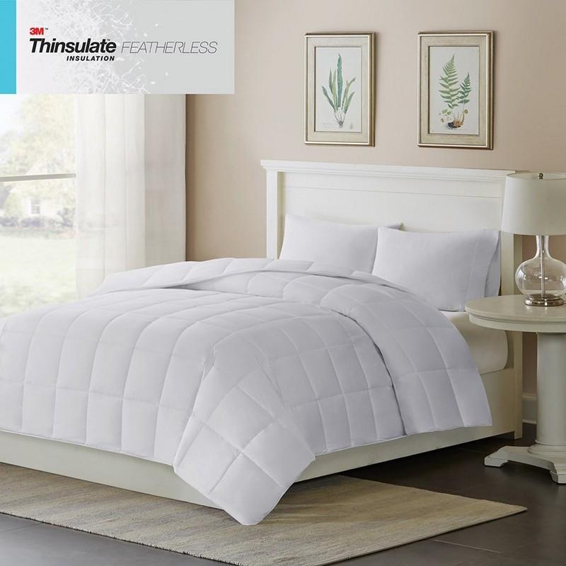 White Down Alternative 3M Thinsulate Comforter -Twin BASI10-0293 By Olliix