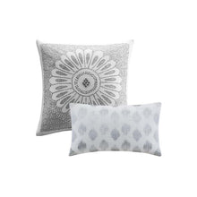Load image into Gallery viewer, 3 Piece Elastic Embroidered Cotton Duvet Cover Set King/Cal King II12-599 By Olliix
