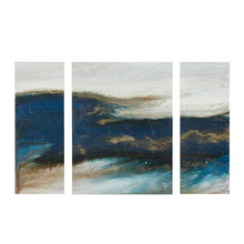 Load image into Gallery viewer, Ink Ivy Rolling Waves Gel Coated Canvas-Set Of Three II95C-0061 By Olliix

