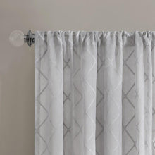 Load image into Gallery viewer, Madison Park Irina Diamond Sheer Window Curtain -95" Panel MP40-2334 By Olliix
