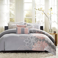 Load image into Gallery viewer, Madison Park Lola 6 Piece Printed Duvet Cover Set MP12-5673 By Olliix
