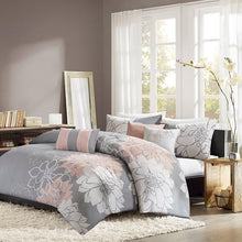Load image into Gallery viewer, Madison Park Lola 6 Piece Printed Duvet Cover Set MP12-5674 By Olliix
