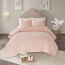 Load image into Gallery viewer, MP12-5980 Madison Park Laetitia 3-Piece Cotton Chenille Medallion Duvet Cover Set By Olliix
