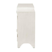 Load image into Gallery viewer, Madison Park Verona Dining Buffet Server Quaterfoil Design Kitchen Storage Cabinet With Mirrored Doors By Olliix
