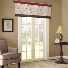 Load image into Gallery viewer, Madison Park Serene Embroidered Window Valance -50X18&quot; MP41-1532 By Olliix
