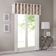 Load image into Gallery viewer, Madison Park Saratoga Fretwork Print Valance -50X18&quot; MP41-2021 By Olliix
