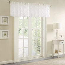 Load image into Gallery viewer, Madison Park Gemma Sheer Embroidered Window Valance -50X18&quot; MP41-2096 By Olliix
