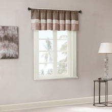 Load image into Gallery viewer, Madison Park Amherst Polyoni Pintuck Window Valance -50X18" MP41-2227 By Olliix
