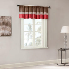 Load image into Gallery viewer, Madison Park Amherst Polyoni Pintuck Window Valance -50X18" MP41-2230 By Olliix
